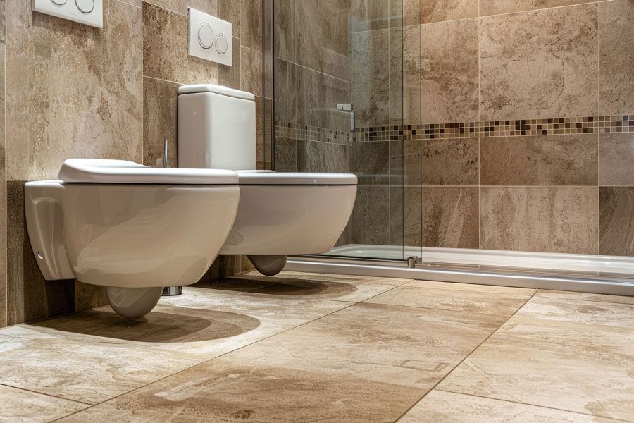 revestimiento porcelánico del baño